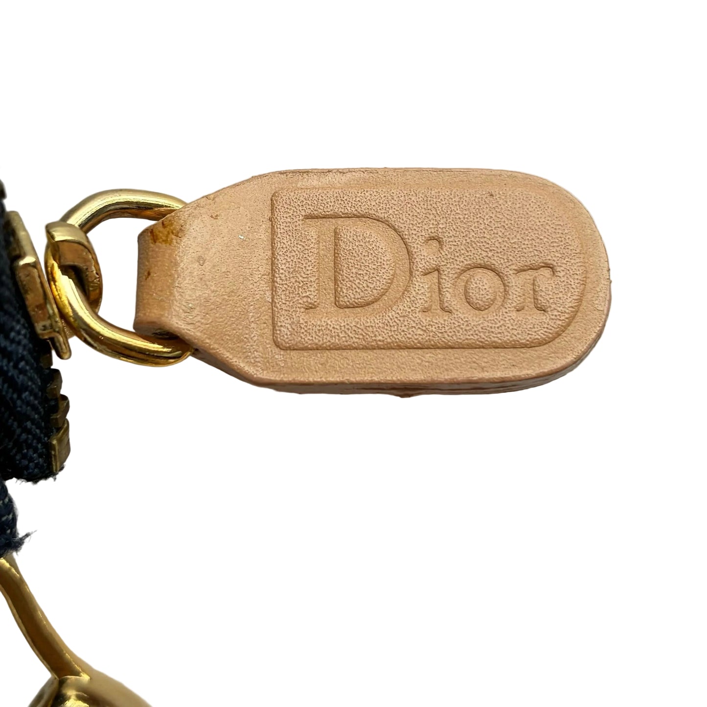 Christian Dior 2001 Navy Denim Saddle Handbag