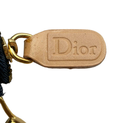 Christian Dior 2001 Navy Denim Saddle Handbag