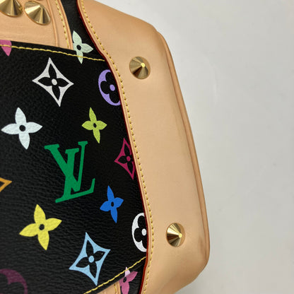 Louis Vuitton Black Multicolor Courtney MM Shoulder Handbag M45642