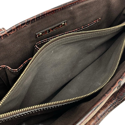 Celine Brown Canvas Macadam Boogie Tote Handbag