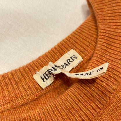 Hermes Ensemble Cardigan Top Orange #MEDIUM