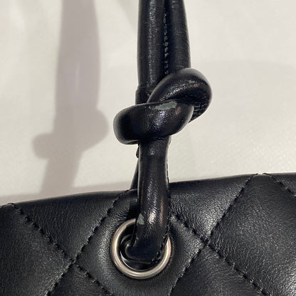 Chanel 2008-2009 Black Calfskin Cambon Ligne Tote Handbag