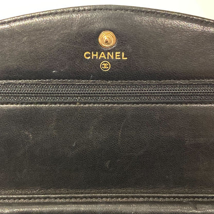 Chanel 2002-2003 Black Caviar Timeless Wallet on Chain WOC