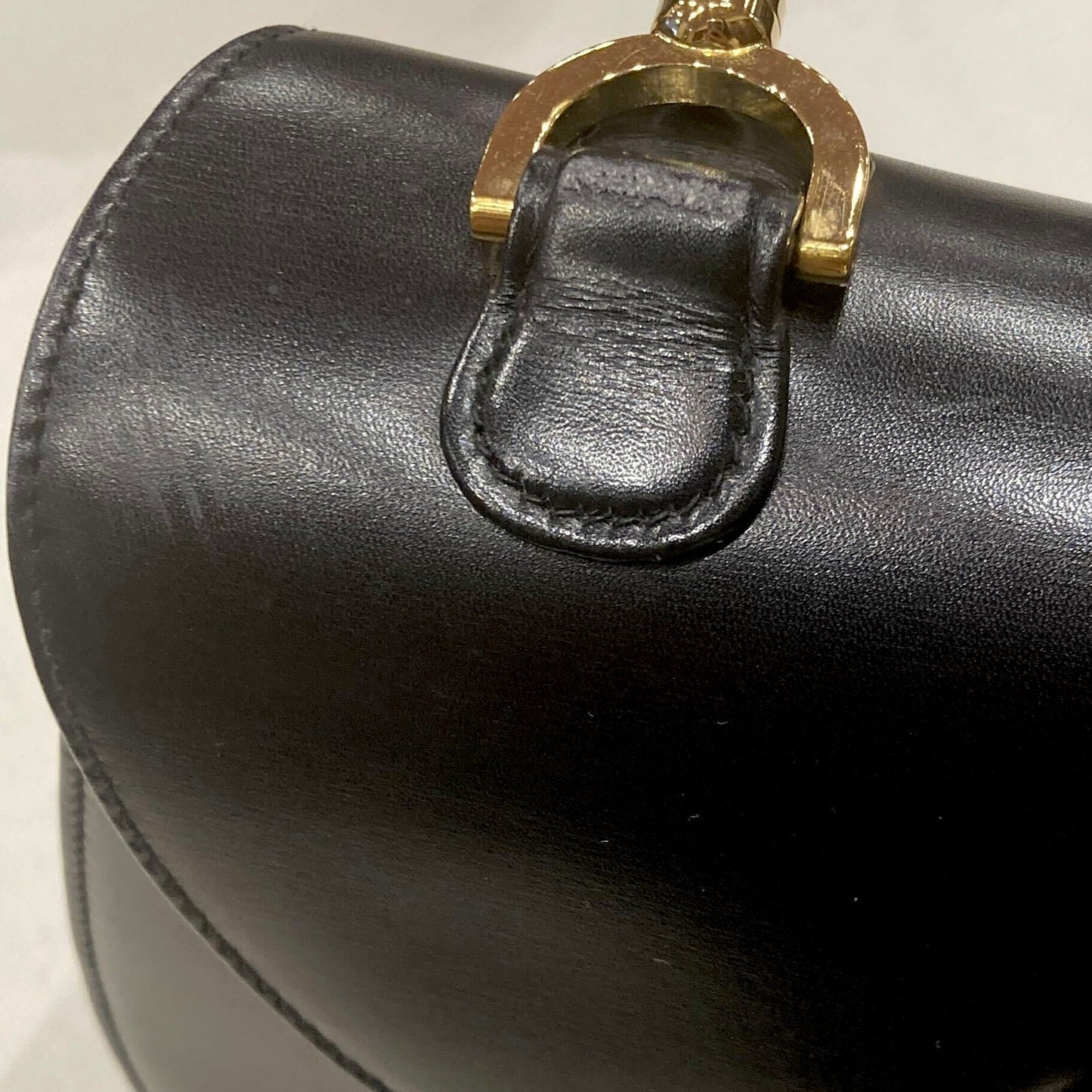 Gucci Black Bamboo 2way Shoulder Handbag