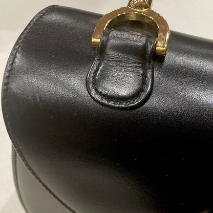Gucci Black Bamboo 2way Shoulder Handbag
