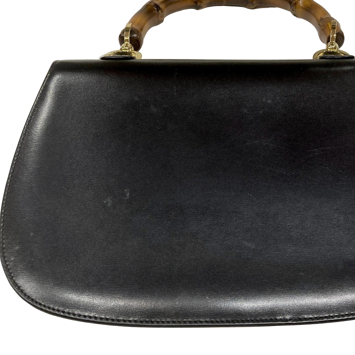 Gucci Black Bamboo 2way Shoulder Handbag