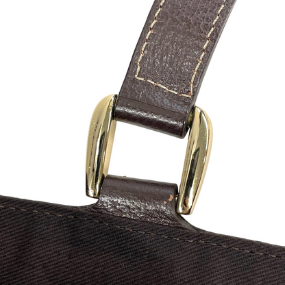 Gucci Beige Canvas GG Abbey D Ring Tote Handbag