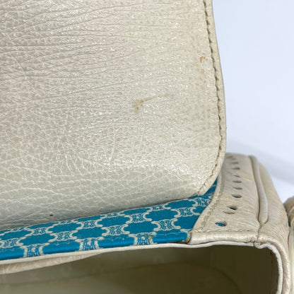 Celine * Blue Canvas Macadam Handbag