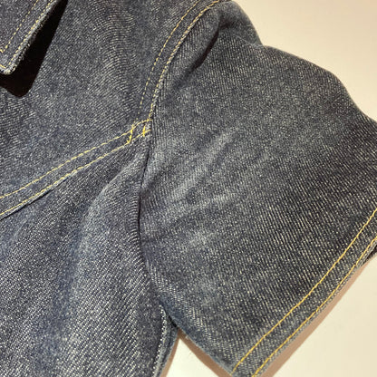 Chanel 1997 CC logo-buttons denim dress