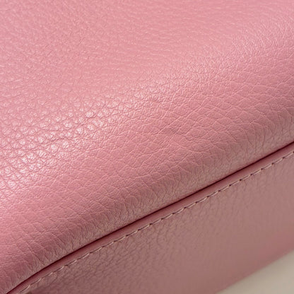 Chanel 2014-2015 Pink Deerskin Executive Cerf Tote Bag