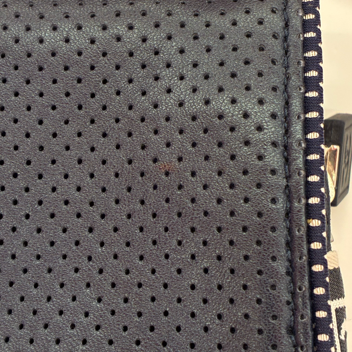 Chanel 2005-2006 Navy Perforated Lambskin Sport Line Shoulder Bag