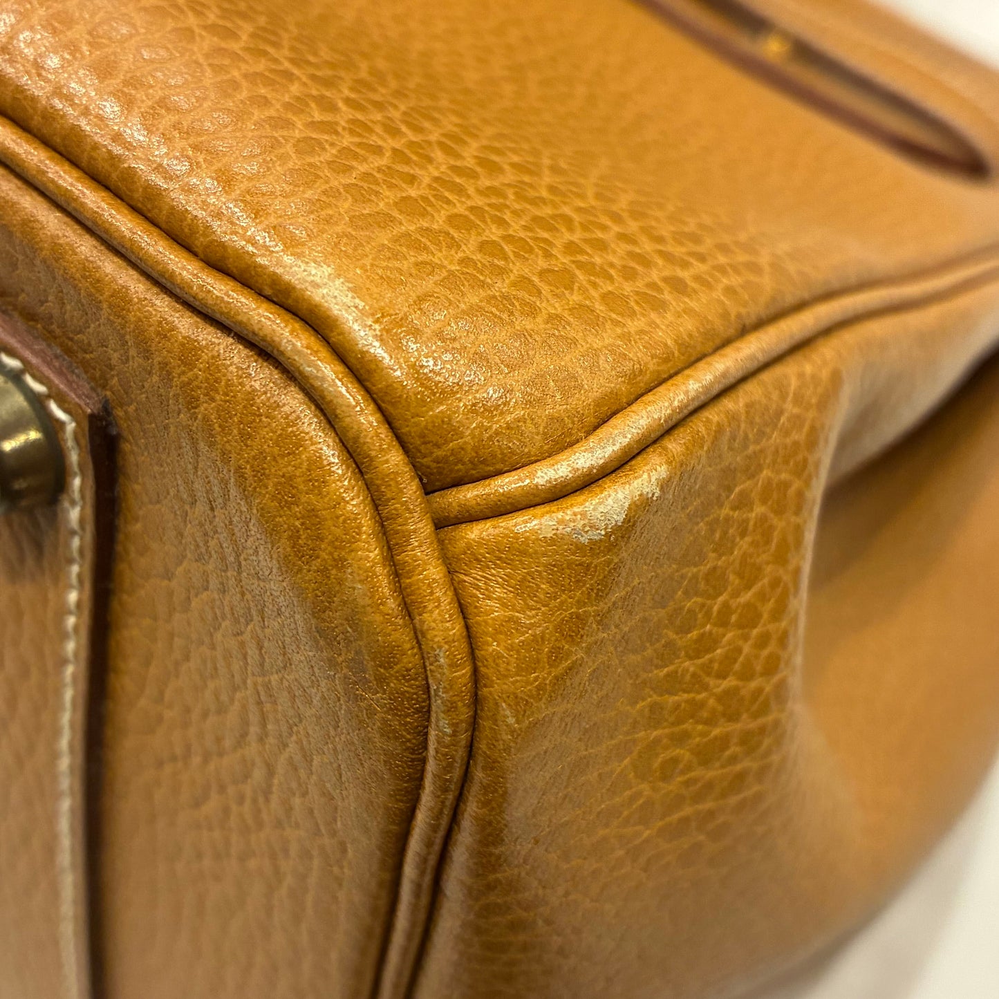 Hermes Natural Ardennes Birkin 35 Handbag