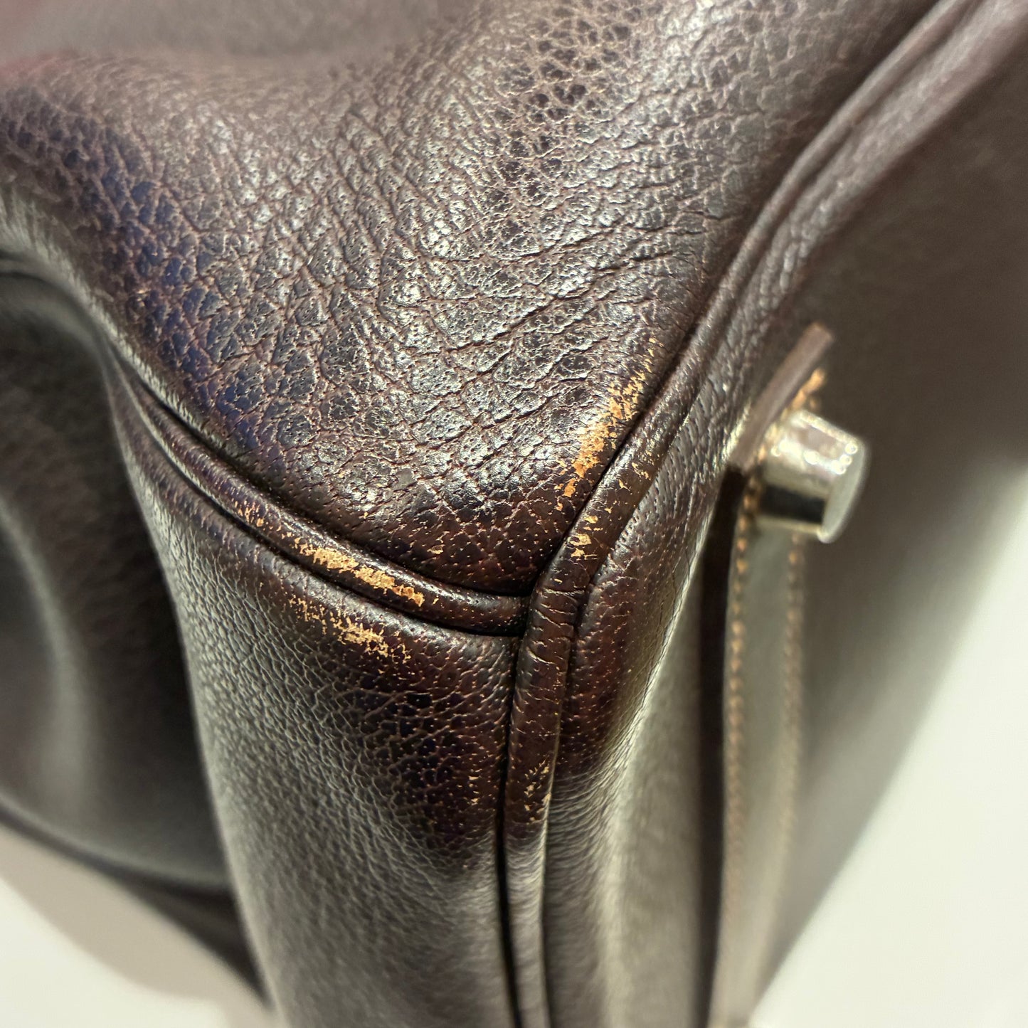 Hermes Havane Buffle Birkin 35 Handbag