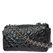 Chanel * Black Patent Leather Icon Single Flap Shoulder Bag