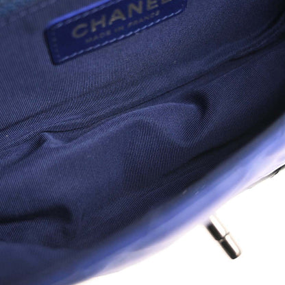 Chanel Blue Lambskin Hula Hoop Small Handbag