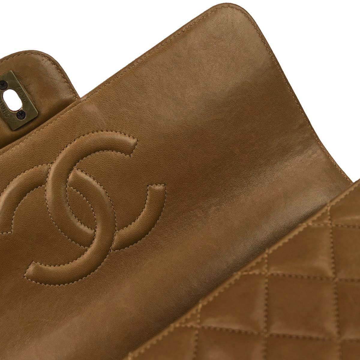 Chanel Brown Lambskin Shoulder Bag
