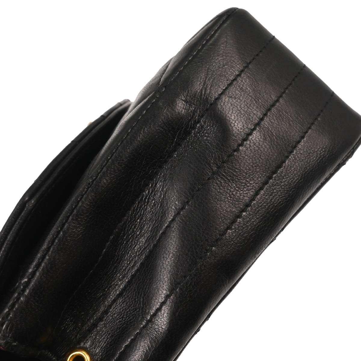 Chanel 1986-1988 Black Lambskin Shoulder Bag