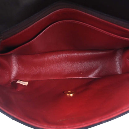 Chanel 1986-1988 Black Lambskin Shoulder Bag