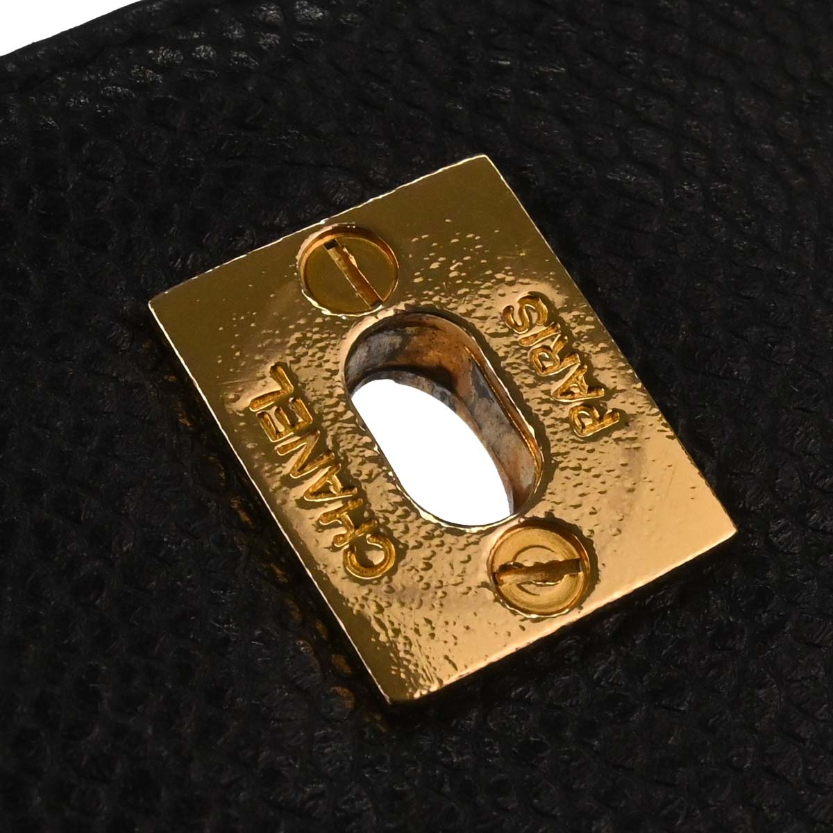 Chanel 1996-1997 Black Caviar Skin Triple CC Backpack