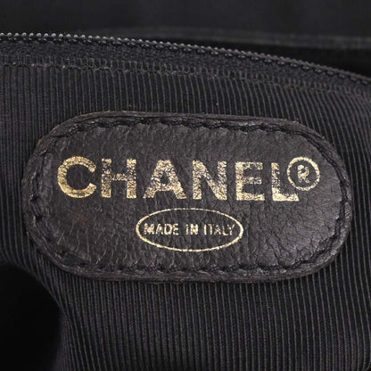 Chanel 1996-1997 Black Caviar Skin Triple CC Backpack