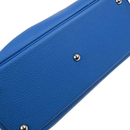 Hermes Blue Hydra Taurillon Clemence Bolide 31 2way Shoulder Handbag