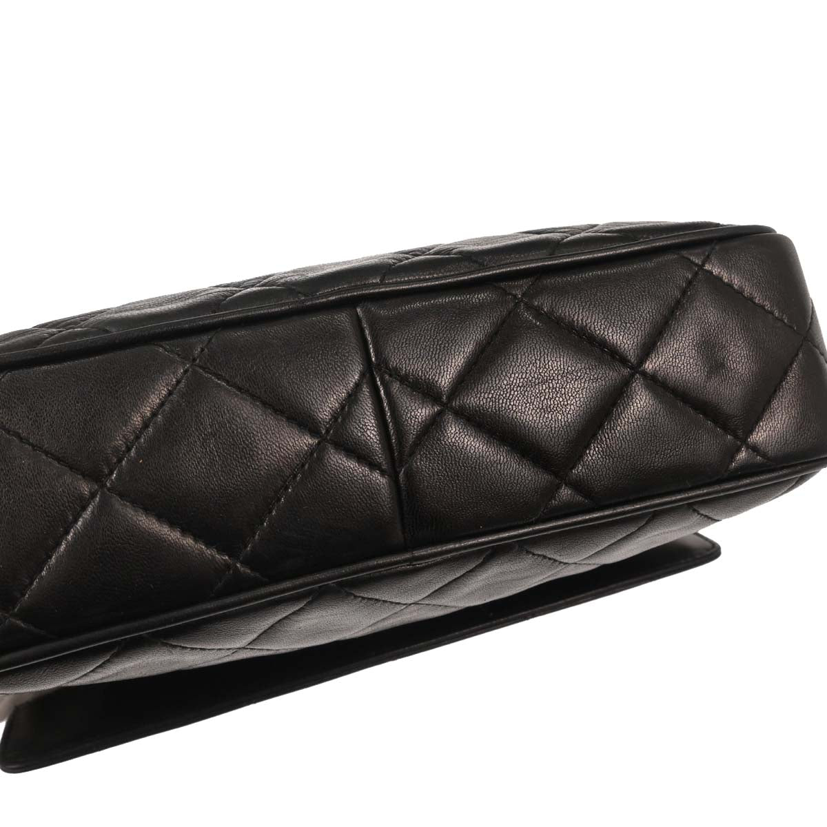 Chanel 1994-1996 Black Lambskin Camera Bag Small