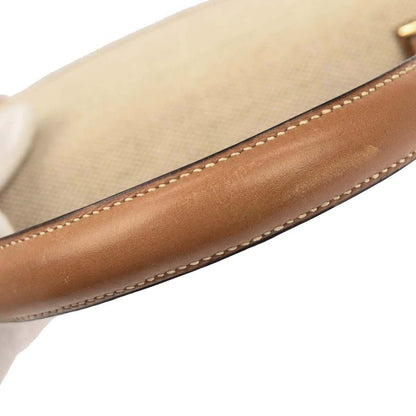 Hermes Natural Toile H Vache Piano Handbag