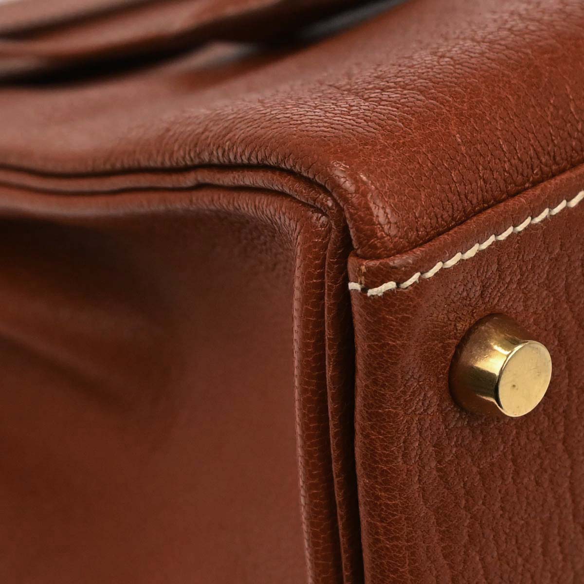 Hermes Brique Chevre Coromandel Kelly 32 Retourne 2way Shoulder Handbag