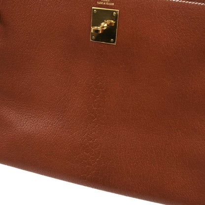 Hermes Brique Chevre Coromandel Kelly 32 Retourne 2way Shoulder Handbag