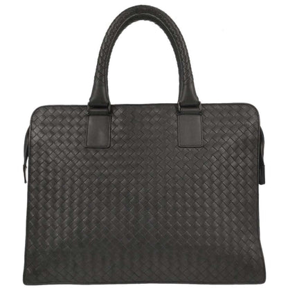 Bottega Veneta Gray Intrecciato Briefcase Handbag