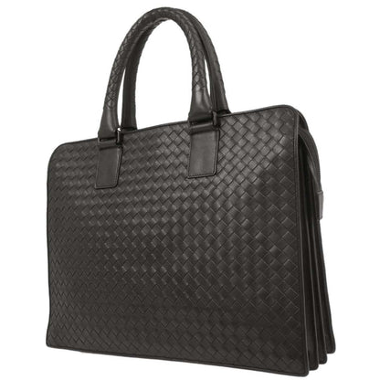 Bottega Veneta Gray Intrecciato Briefcase Handbag