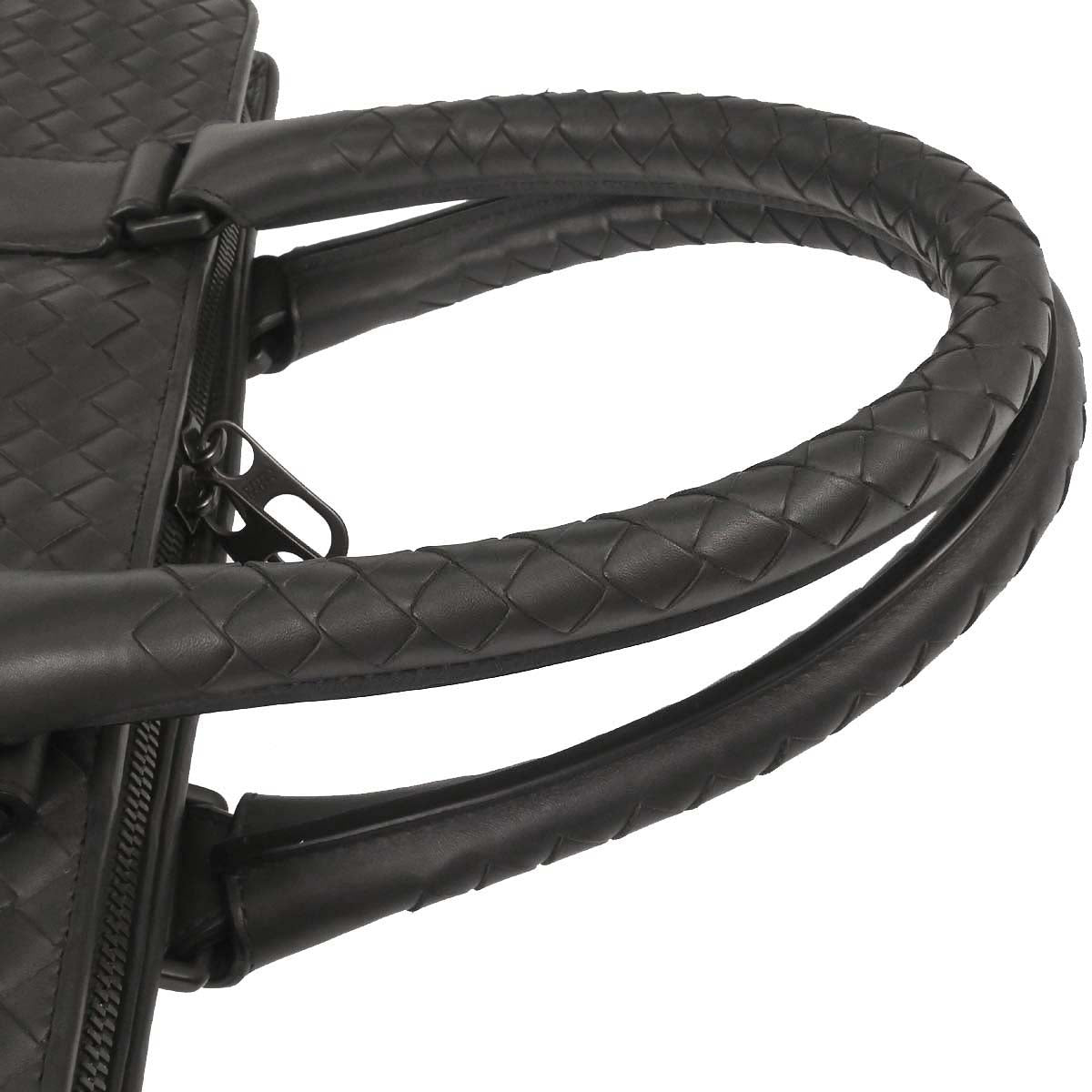 Bottega Veneta Gray Intrecciato Briefcase Handbag