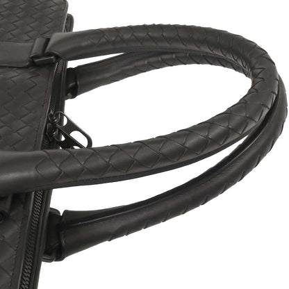 Bottega Veneta Gray Intrecciato Briefcase Handbag