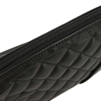 Chanel Black Calfskin Cambon Ligne Handbag
