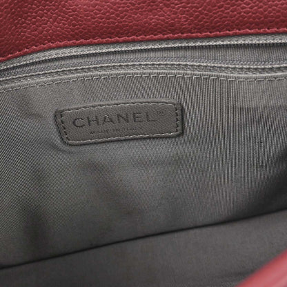 Chanel 2012-2013 Red Caviar Skin French Riviera Shoulder Bag