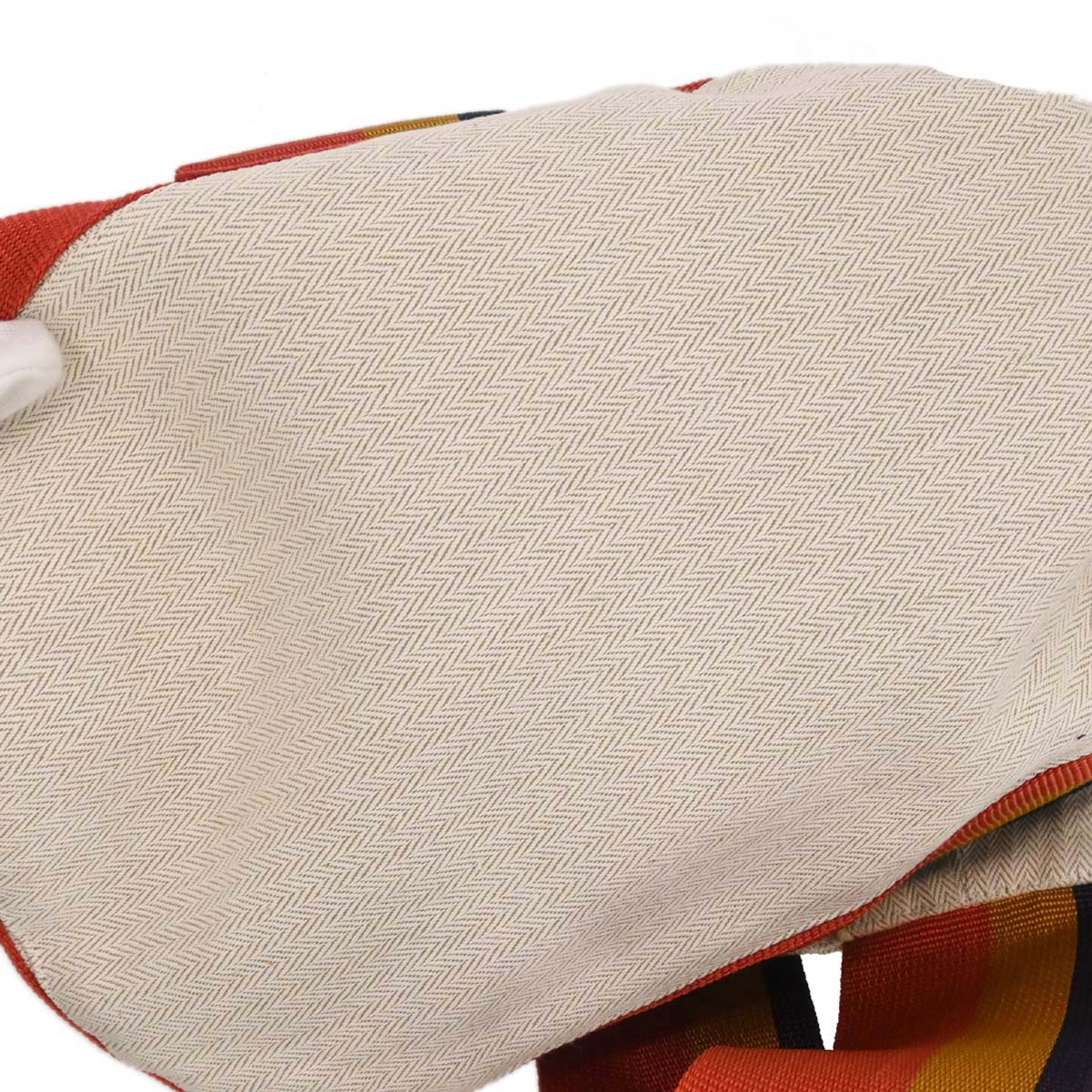 Hermes Natural Toile Chevrons Cavalier Shoulder Bag