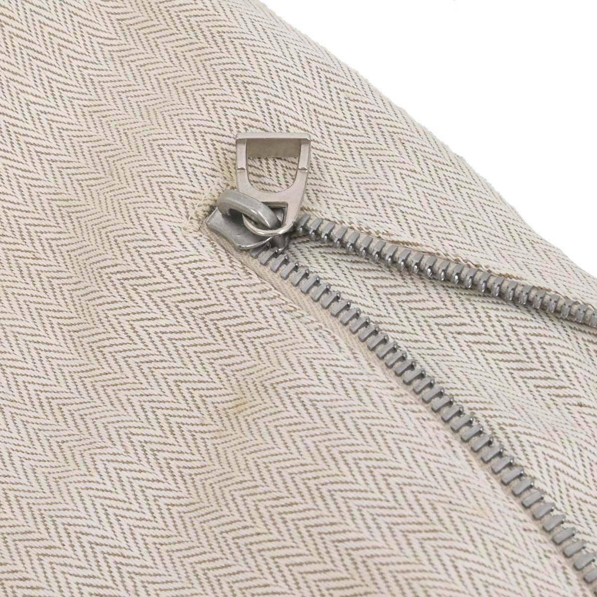 Hermes Natural Toile Chevrons Cavalier Shoulder Bag