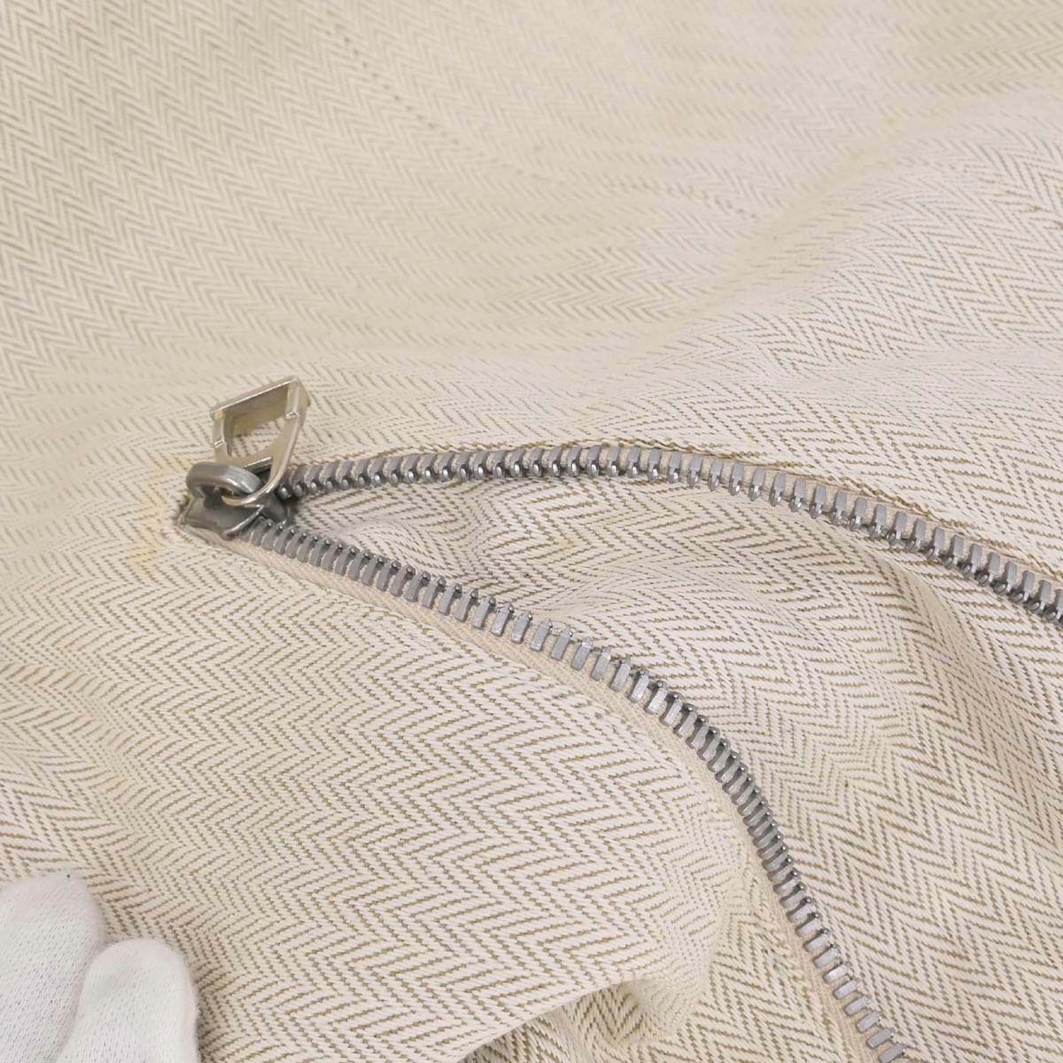 Hermes Natural Toile Chevrons Cavalier Shoulder Bag