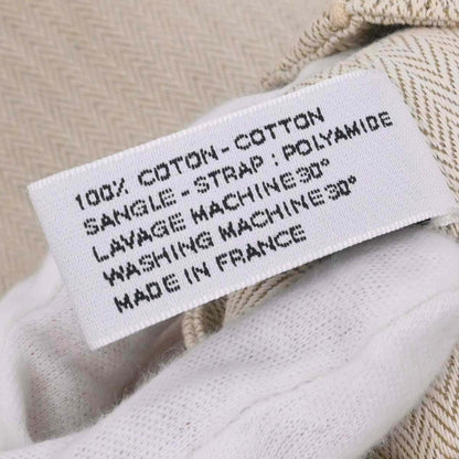 Hermes Natural Toile Chevrons Cavalier Shoulder Bag