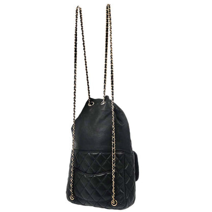 Chanel 2015-2016 Navy Lambskin Seoul Backpack