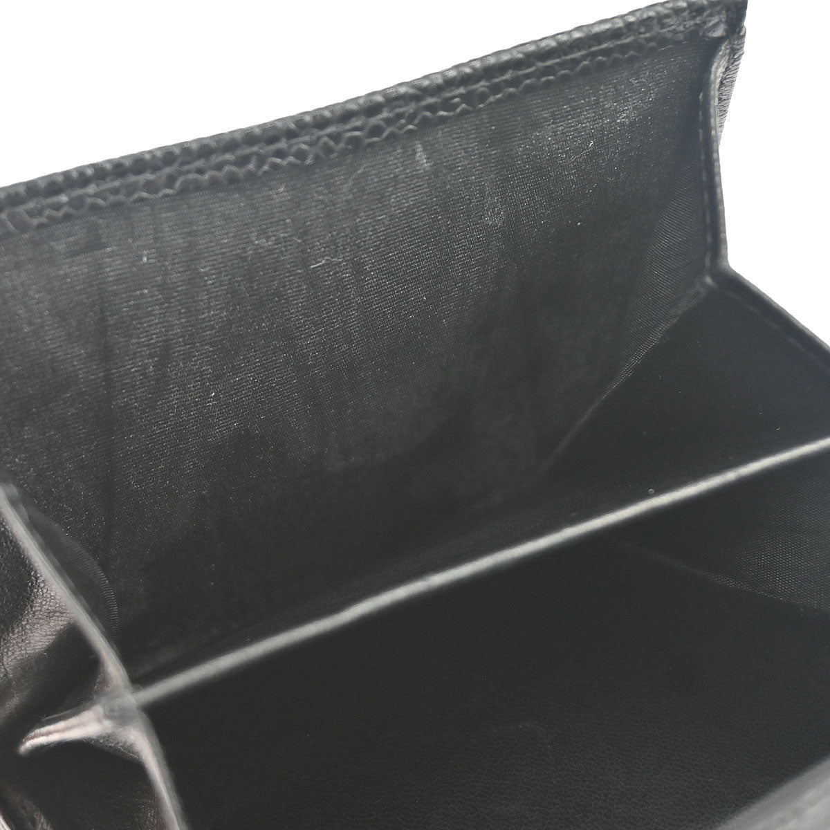 Chanel 2002-2003 Black Caviar Skin Bifold Wallet Purse