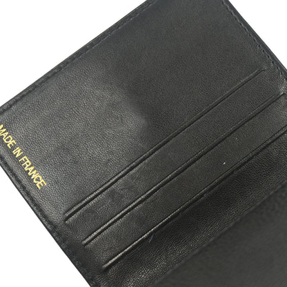 Chanel 2002-2003 Black Caviar Skin Bifold Wallet Purse