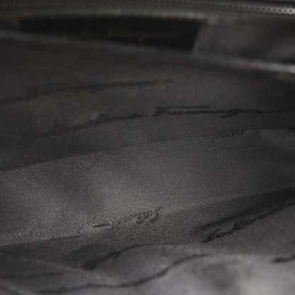 Salvatore Ferragamo Black Gancini 2way Shoulder Handbag