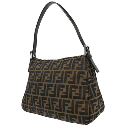 Fendi Brown Canvas Zucca Mamma Baguette Handbag