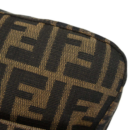 Fendi Brown Canvas Zucca Mamma Baguette Handbag