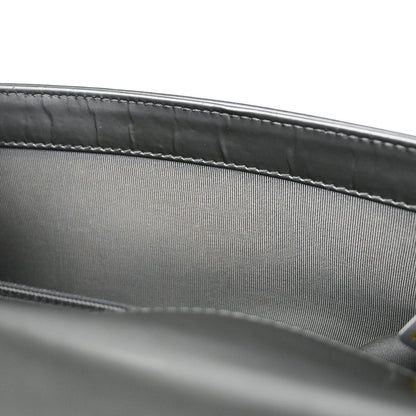 Boy Chanel 2012 Gray Patent Leather Medium Shoulder Bag