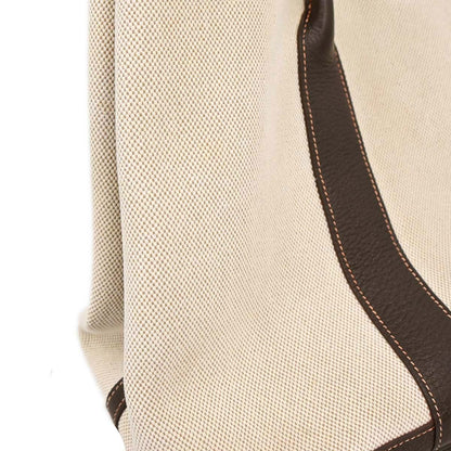 Hermes Beige Toile H Buffle Garden Party 36 PM Tote Handbag