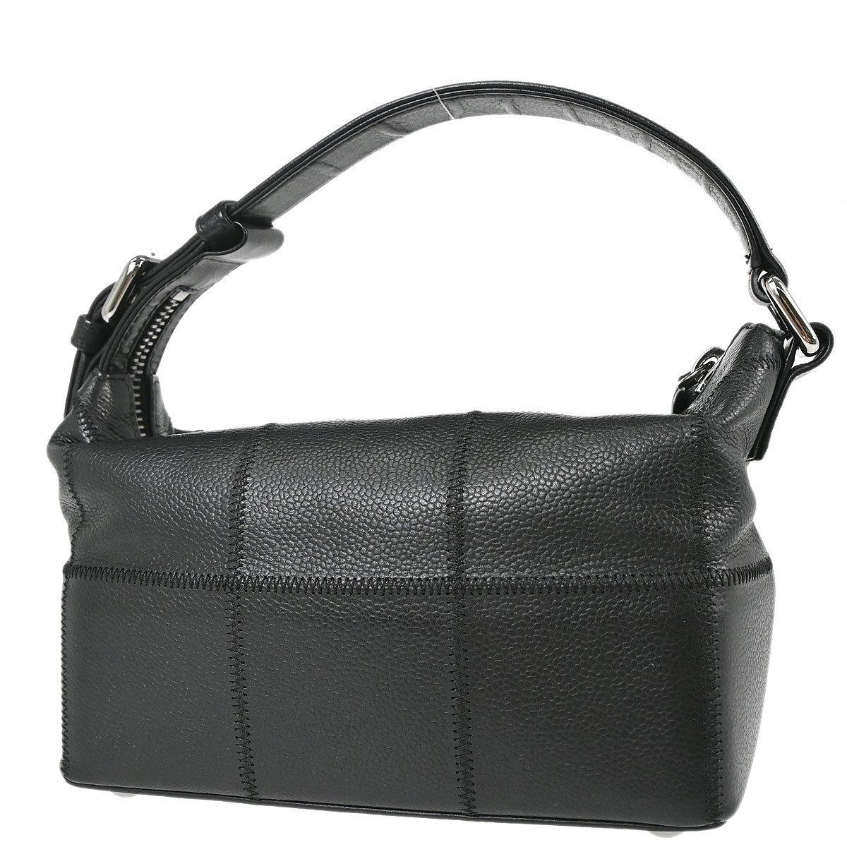 Chanel 2003-2004 Black Caviar Skin Choco Bar Handbag