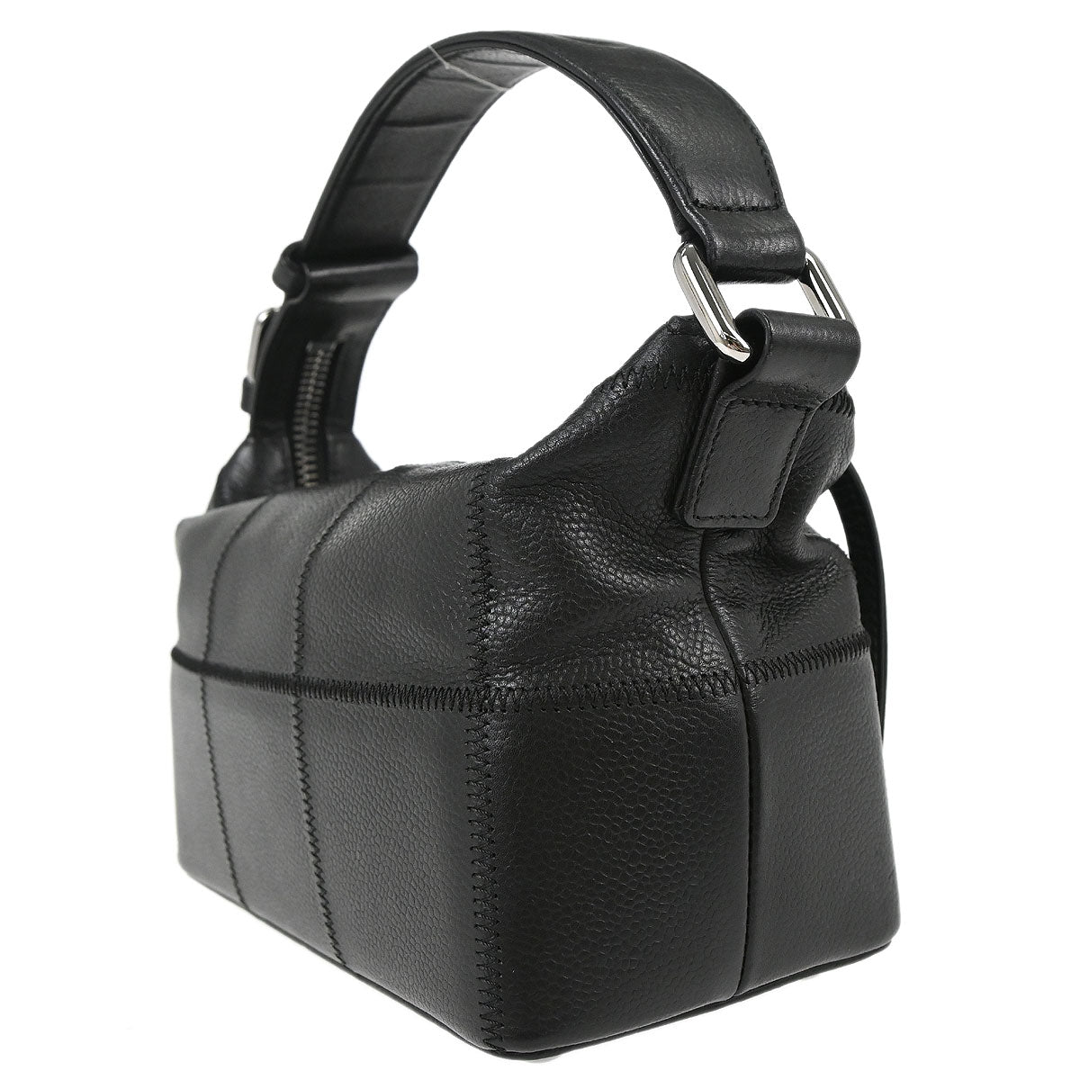 Chanel 2003-2004 Black Caviar Skin Choco Bar Handbag