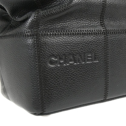 Chanel 2003-2004 Black Caviar Skin Choco Bar Handbag